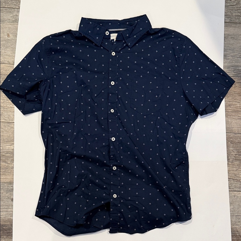 Aeropostale Dark Blue Men's Button Down Shirt